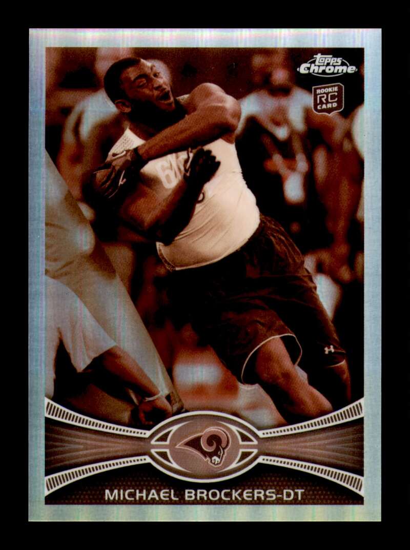 Load image into Gallery viewer, 2012 Topps Chrome Sepia Refractor Michael Brockers #57 St. Louis Rams Rookie RC /99  Image 1
