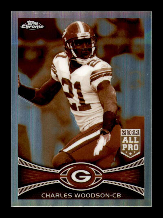 2012 Topps Chrome Sepia Refractor Charles Woodson 