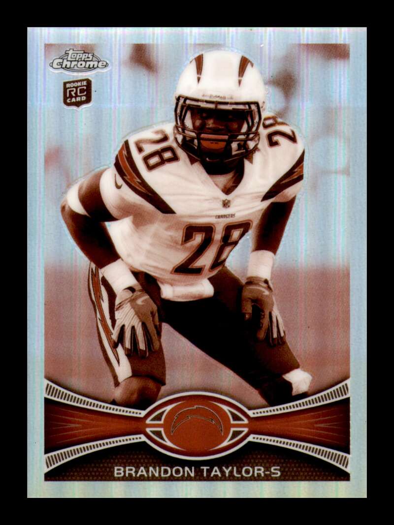 Load image into Gallery viewer, 2012 Topps Chrome Sepia Refractor Brandon Taylor #65 San Diego Chargers Rookie RC /99  Image 1
