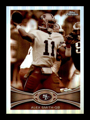 2012 Topps Chrome Sepia Refractor Alex Smith 