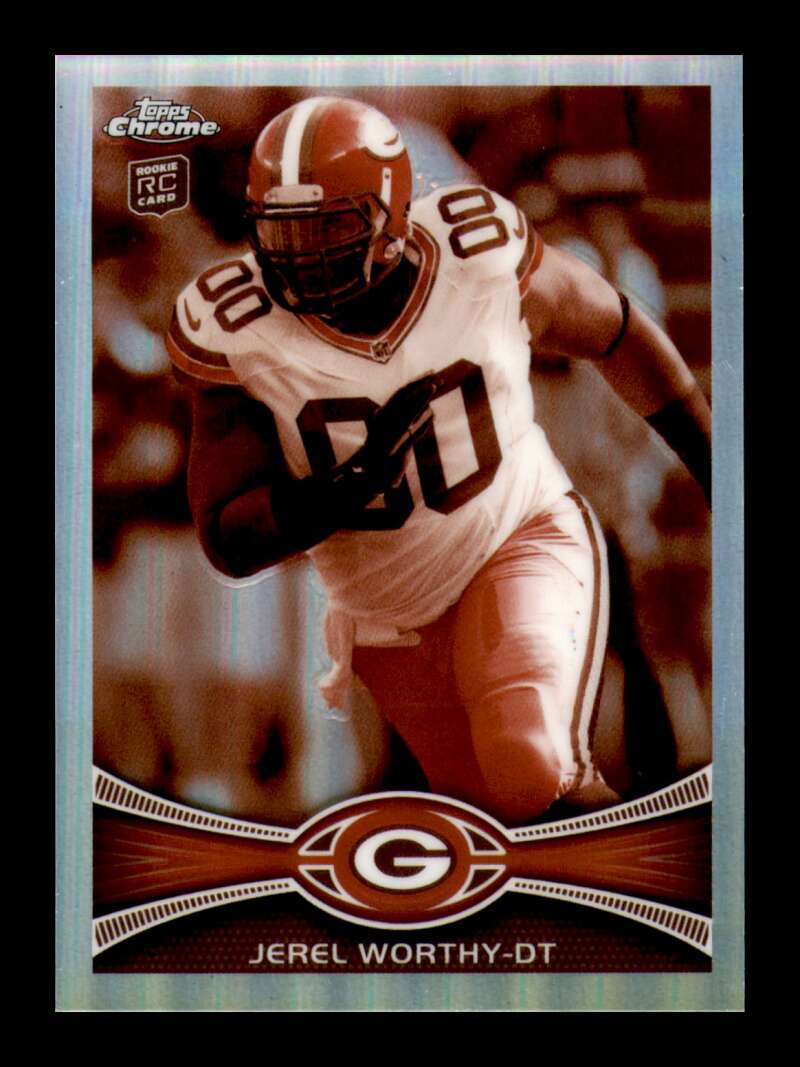 Load image into Gallery viewer, 2012 Topps Chrome Sepia Refractor Jerel Worthy #93 Green Bay Packers Rookie RC /99  Image 1
