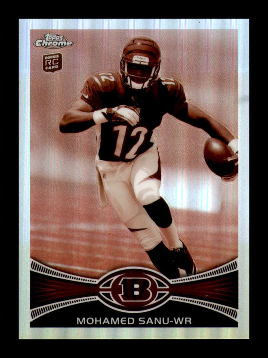 2012 Topps Chrome Sepia Refractor Mohamed Sanu 