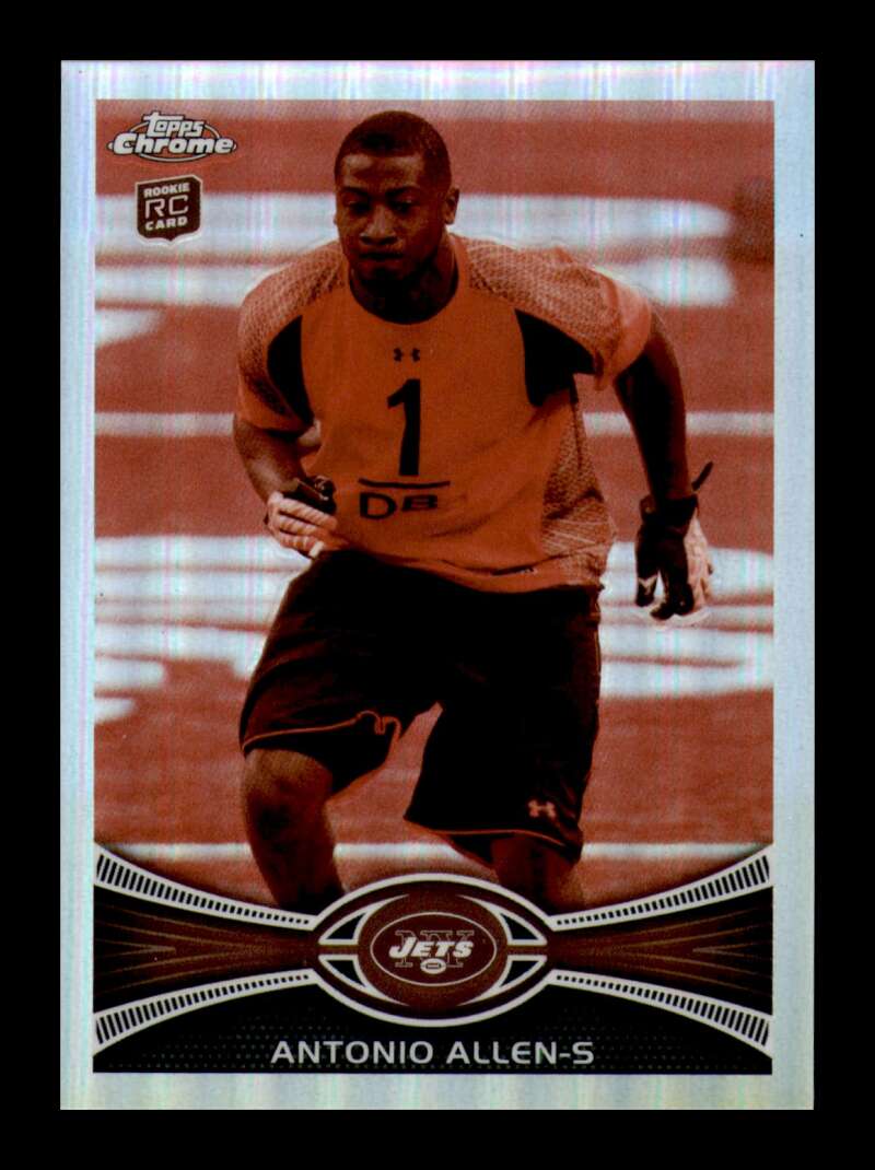 Load image into Gallery viewer, 2012 Topps Chrome Sepia Refractor Antonio Allen #101 New York Jets Rookie RC /99  Image 1
