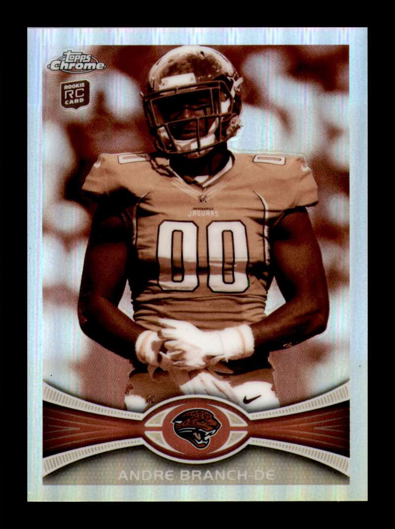 Load image into Gallery viewer, 2012 Topps Chrome Sepia Refractor Andre Branch #104 Jacksonville Jaguars Rookie RC /99  Image 1
