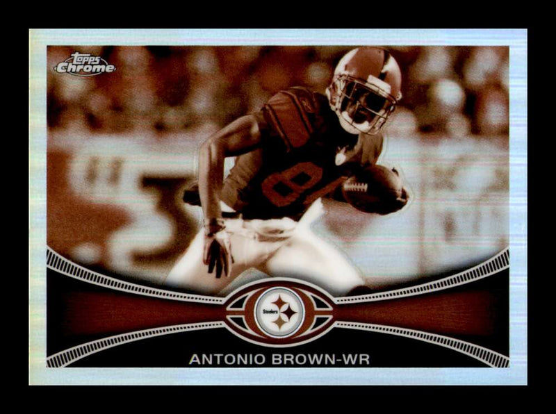 Load image into Gallery viewer, 2012 Topps Chrome Sepia Refractor Antonio Brown #106 Pittsburgh Steelers /99  Image 1
