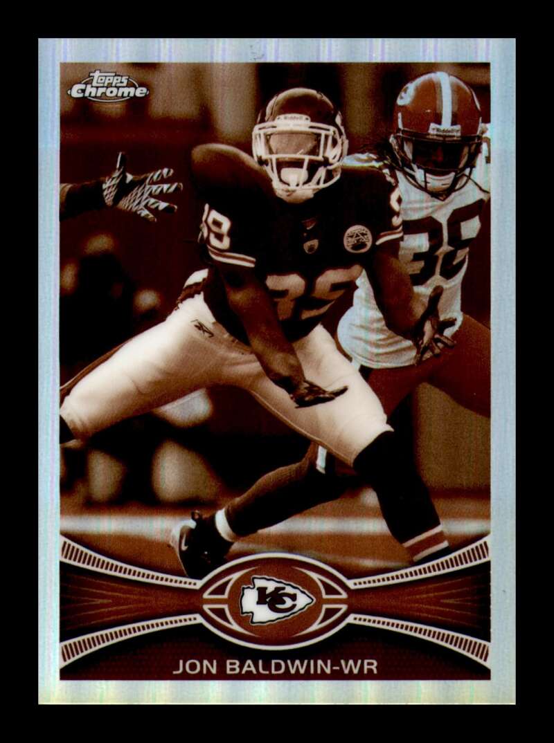 Load image into Gallery viewer, 2012 Topps Chrome Sepia Refractor Jonathan Baldwin #110 Kansas City Chiefs /99  Image 1
