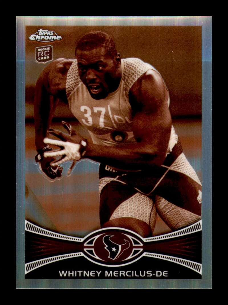 Load image into Gallery viewer, 2012 Topps Chrome Sepia Refractor Whitney Mercilus #111 Houston Texans Rookie RC /99  Image 1
