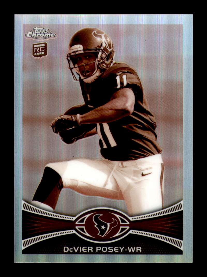 Load image into Gallery viewer, 2012 Topps Chrome Sepia Refractor DeVier Posey #114 Houston Texans Rookie RC /99  Image 1
