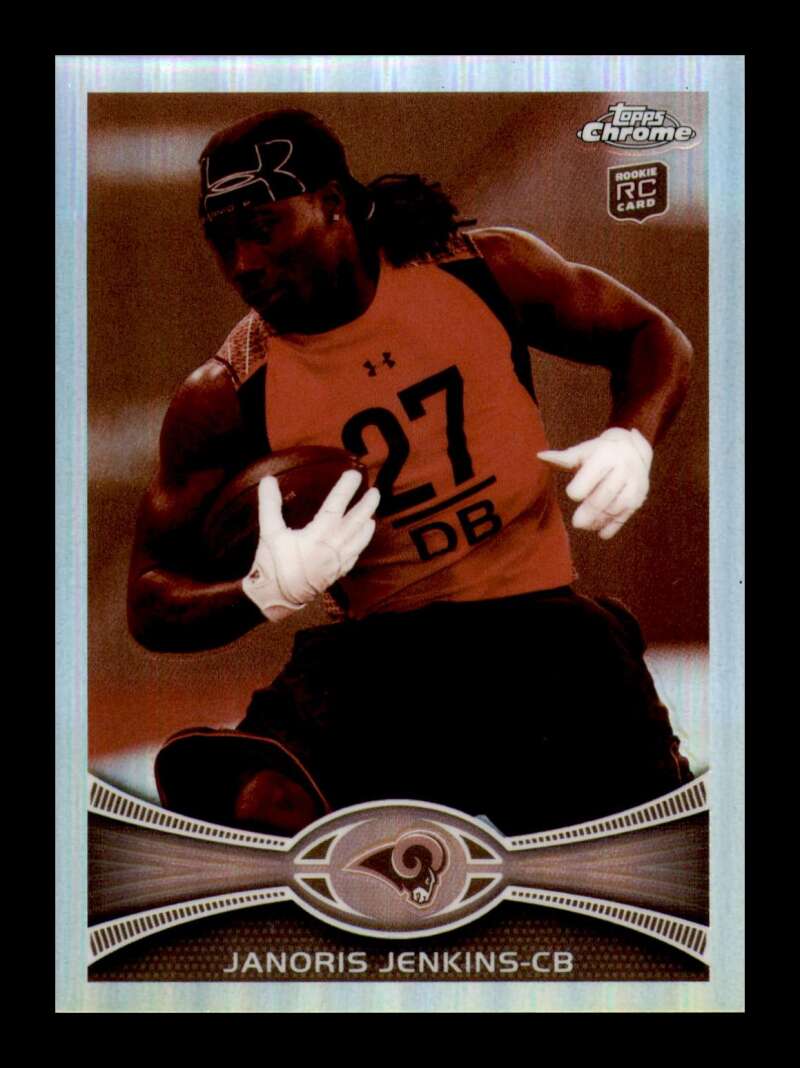 Load image into Gallery viewer, 2012 Topps Chrome Sepia Refractor Janoris Jenkins #128 St. Louis Rams Rookie RC /99  Image 1
