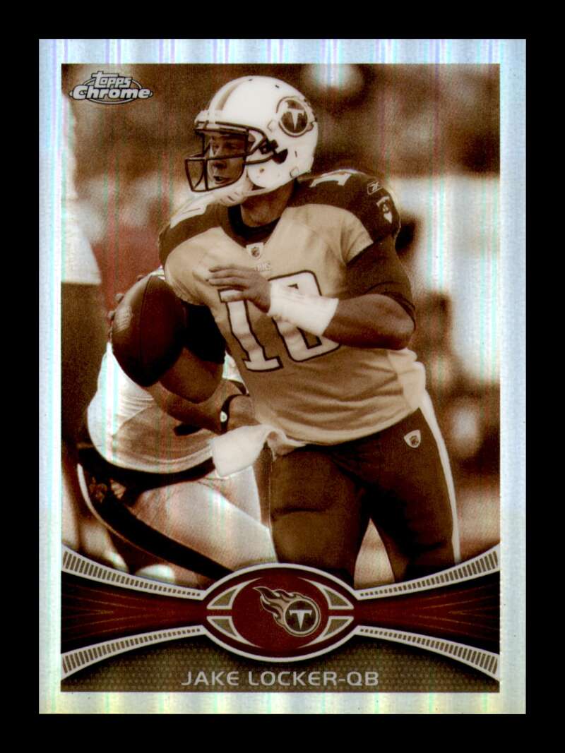 Load image into Gallery viewer, 2012 Topps Chrome Sepia Refractor Jake Locker #135 Tennessee Titans /99  Image 1
