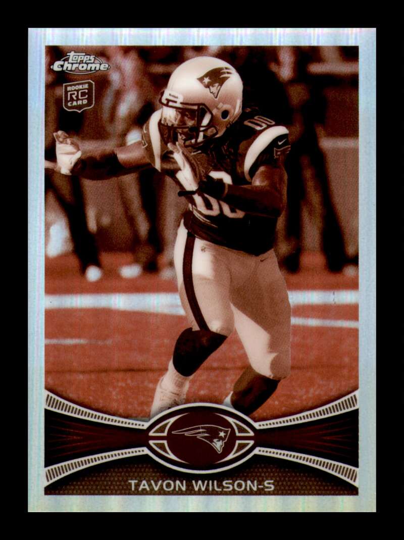 Load image into Gallery viewer, 2012 Topps Chrome Sepia Refractor Tavon Wilson #137 New England Patriots Rookie RC /99  Image 1
