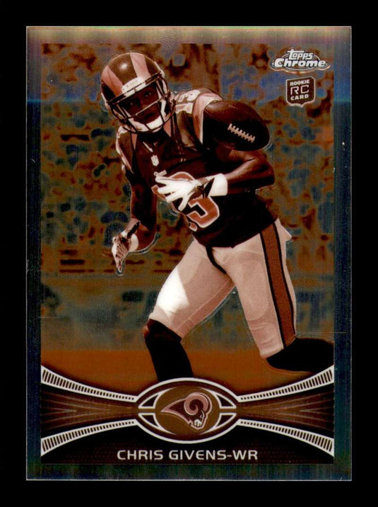 2012 Topps Chrome Sepia Refractor Chris Givens