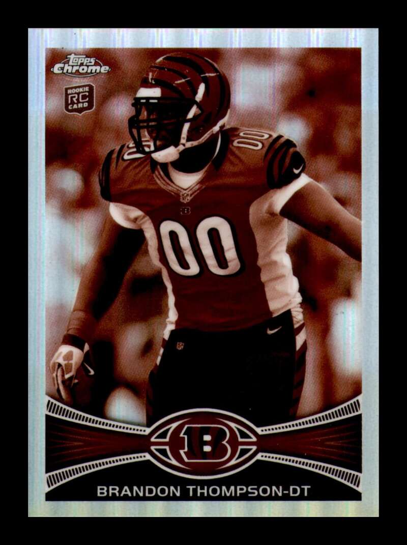 Load image into Gallery viewer, 2012 Topps Chrome Sepia Refractor Brandon Thompson #143 Cincinnati Bengals /99  Image 1
