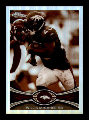 2012 Topps Chrome Sepia Refractor Willis McGahee 