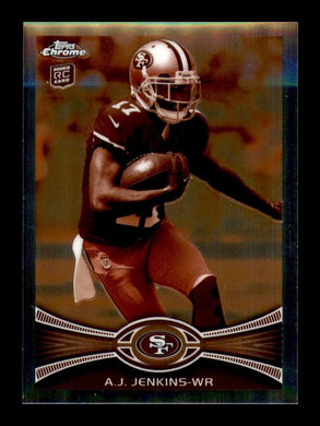 2012 Topps Chrome Sepia Refractor A.J. Jenkins 