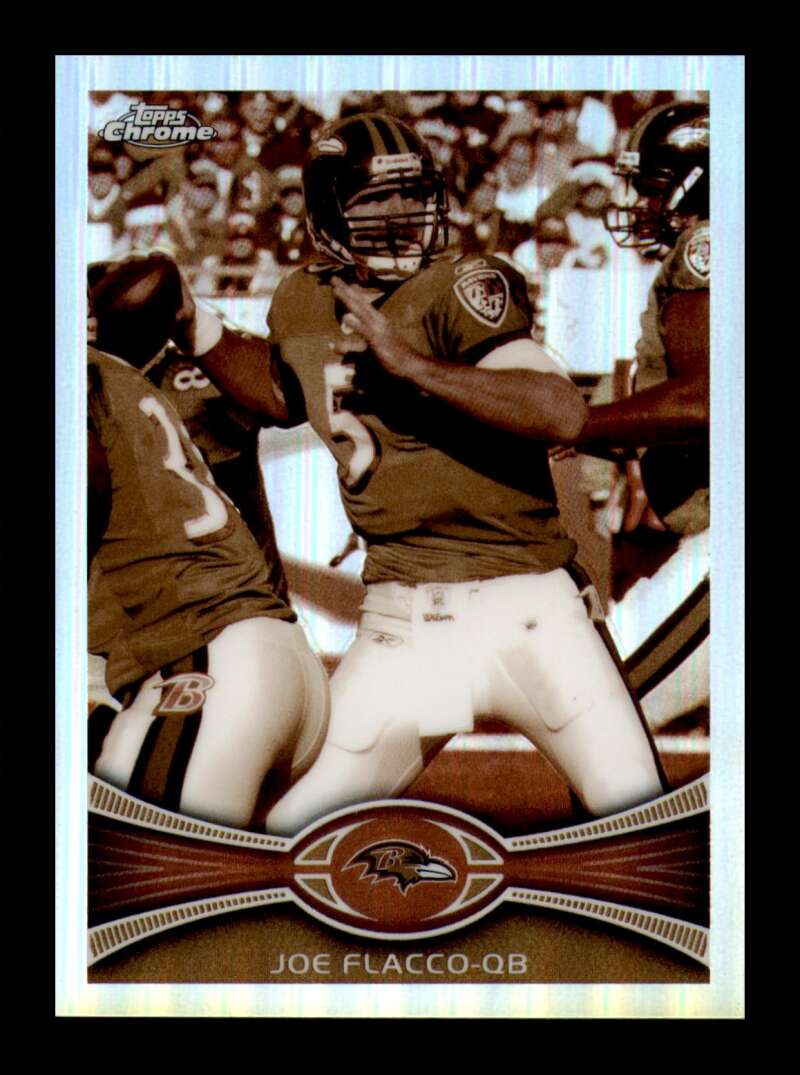 Load image into Gallery viewer, 2012 Topps Chrome Sepia Refractor Joe Flacco #165 Baltimore Ravens /99  Image 1
