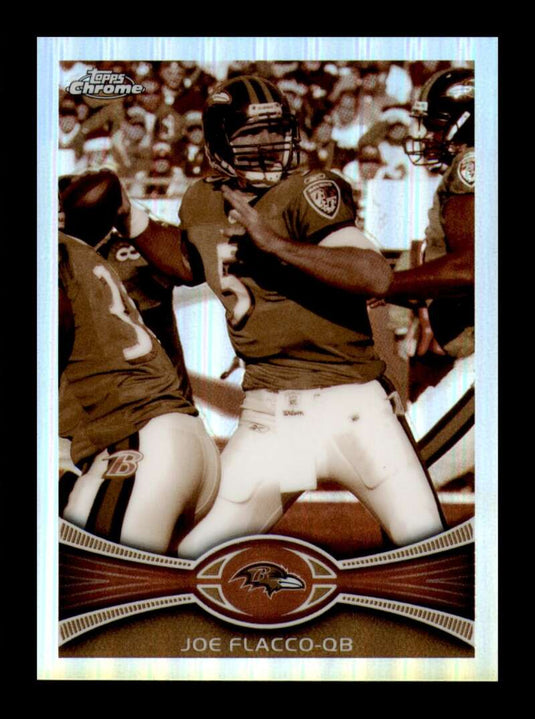 2012 Topps Chrome Sepia Refractor Joe Flacco 