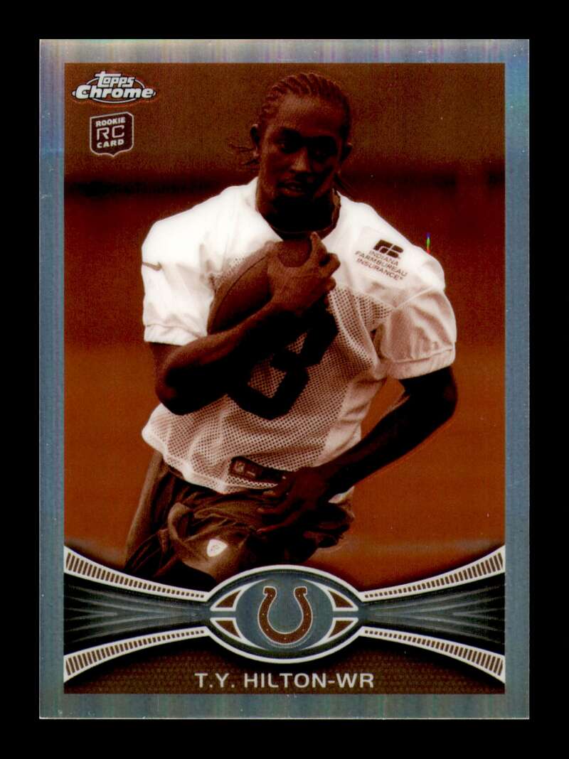 Load image into Gallery viewer, 2012 Topps Chrome Sepia Refractor T.Y. Hilton #168 Indianapolis Colts Rookie RC /99  Image 1
