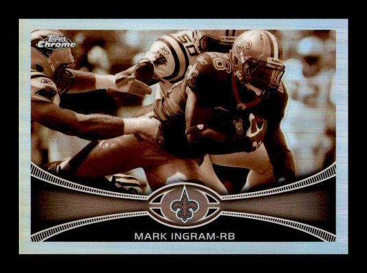 2012 Topps Chrome Sepia Refractor Mark Ingram