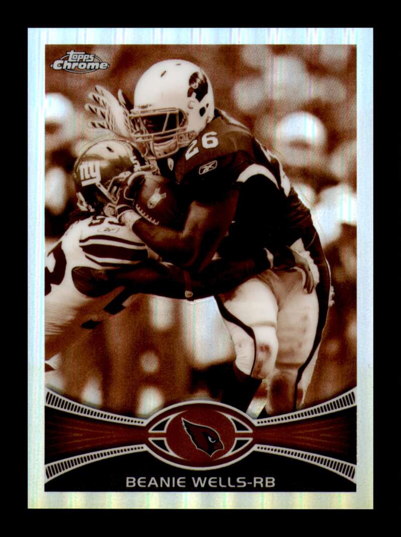 Load image into Gallery viewer, 2012 Topps Chrome Sepia Refractor Beanie Wells #174 Arizona Cardinals /99  Image 1
