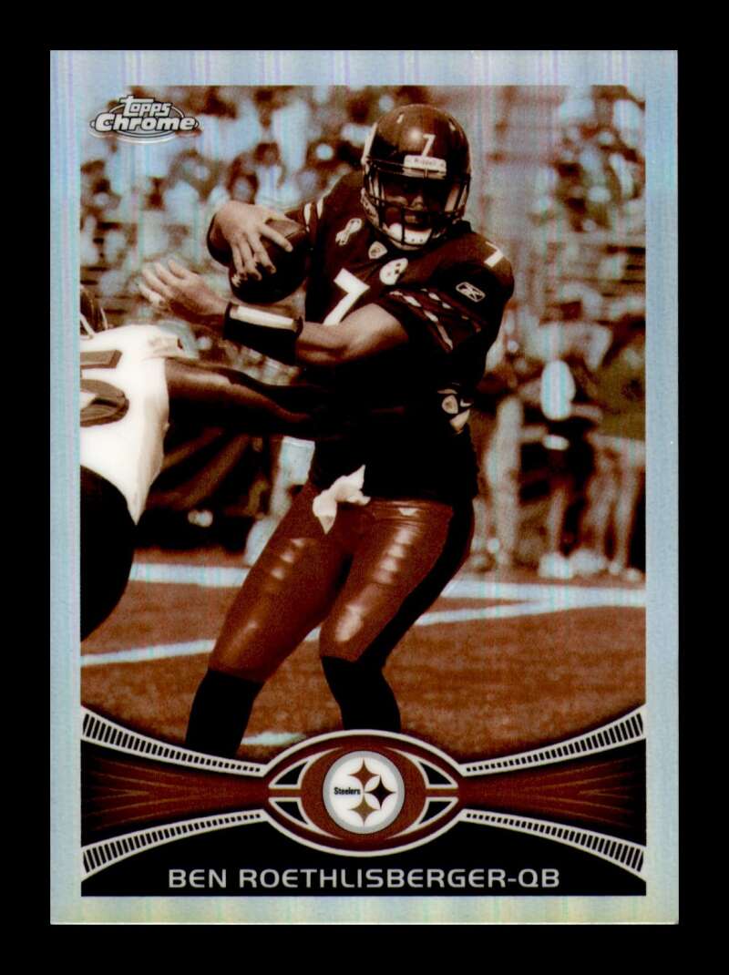 Load image into Gallery viewer, 2012 Topps Chrome Sepia Refractor Ben Roethlisberger #182 Pittsburgh Steelers /99  Image 1
