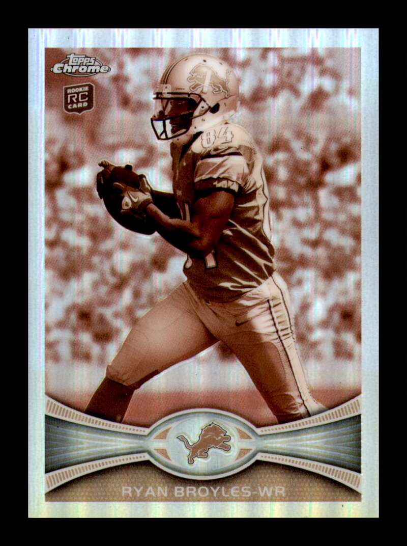 Load image into Gallery viewer, 2012 Topps Chrome Sepia Refractor Ryan Broyles #186 Detroit Lions Rookie RC /99  Image 1
