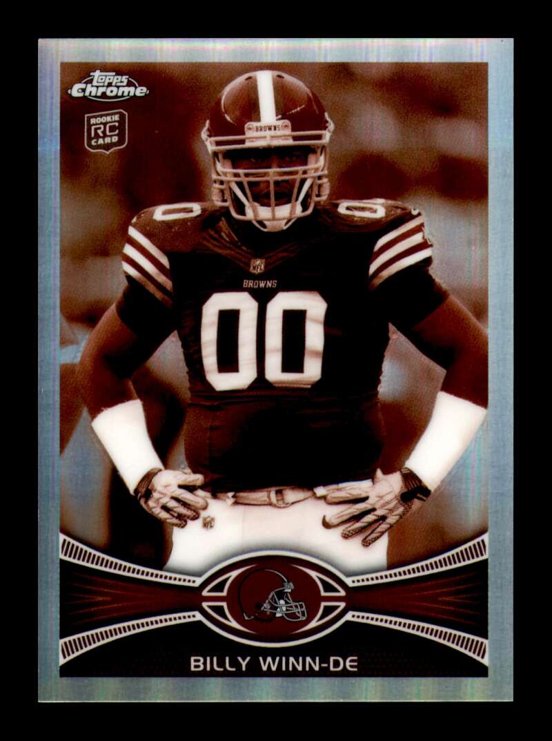 Load image into Gallery viewer, 2012 Topps Chrome Sepia Refractor Billy Winn #196 Cleveland Browns Rookie RC /99  Image 1
