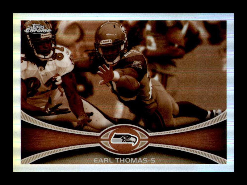 Load image into Gallery viewer, 2012 Topps Chrome Sepia Refractor Earl Thomas #201 Seattle Seahawks /99  Image 1
