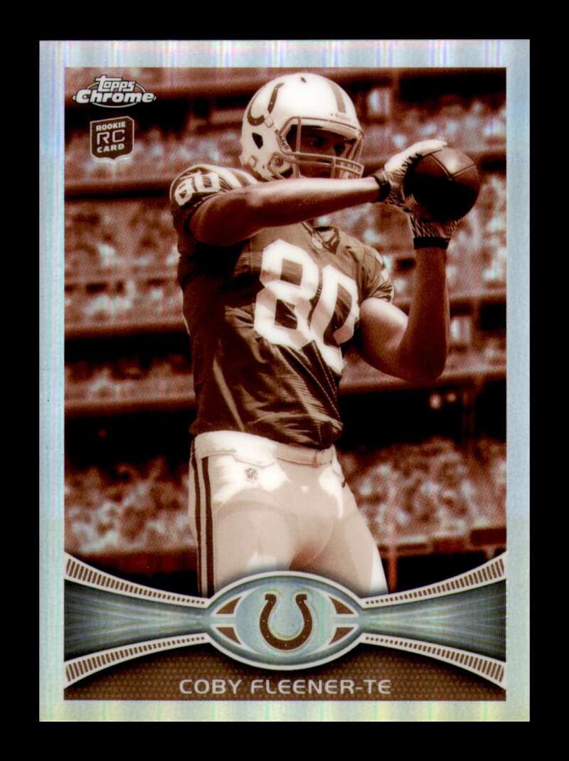 Load image into Gallery viewer, 2012 Topps Chrome Sepia Refractor Coby Fleener #209 Indianapolis Colts Rookie RC /99  Image 1
