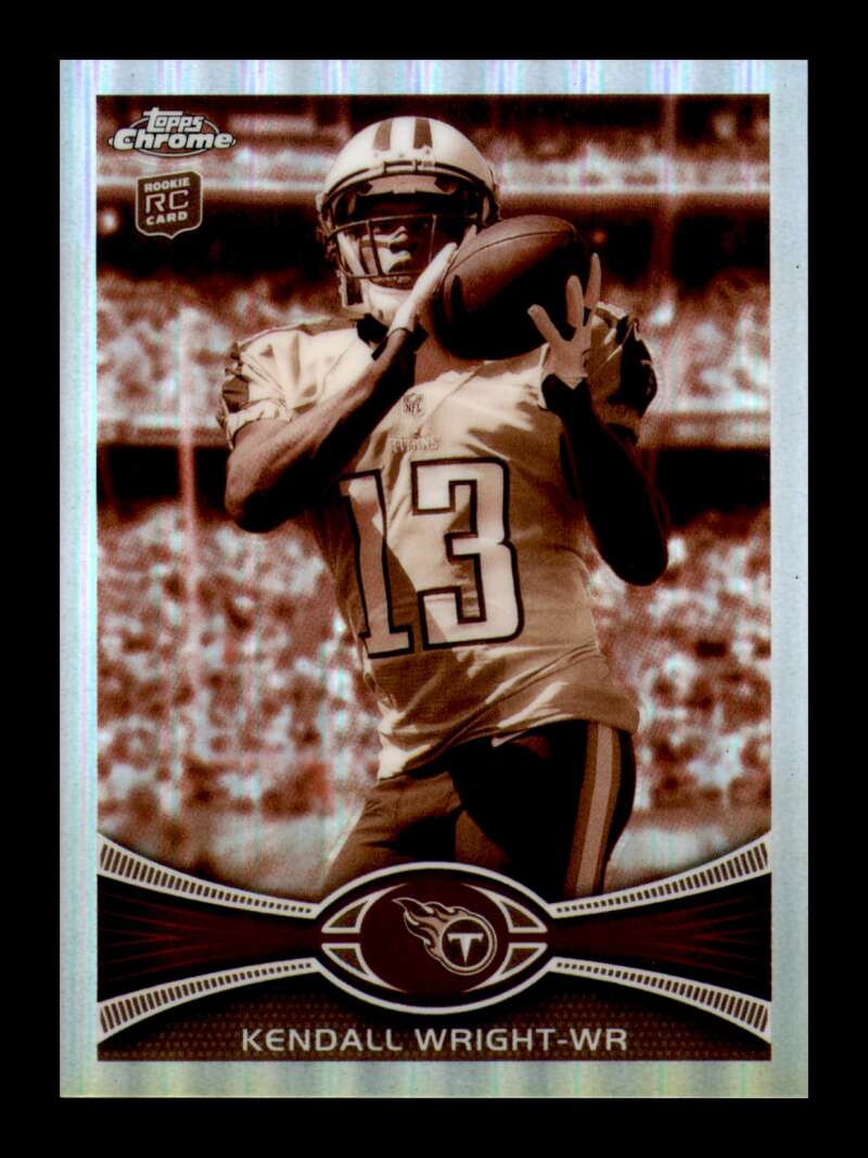 Load image into Gallery viewer, 2012 Topps Chrome Sepia Refractor Kendall Wright #212 Tennessee Titans Rookie RC /99  Image 1
