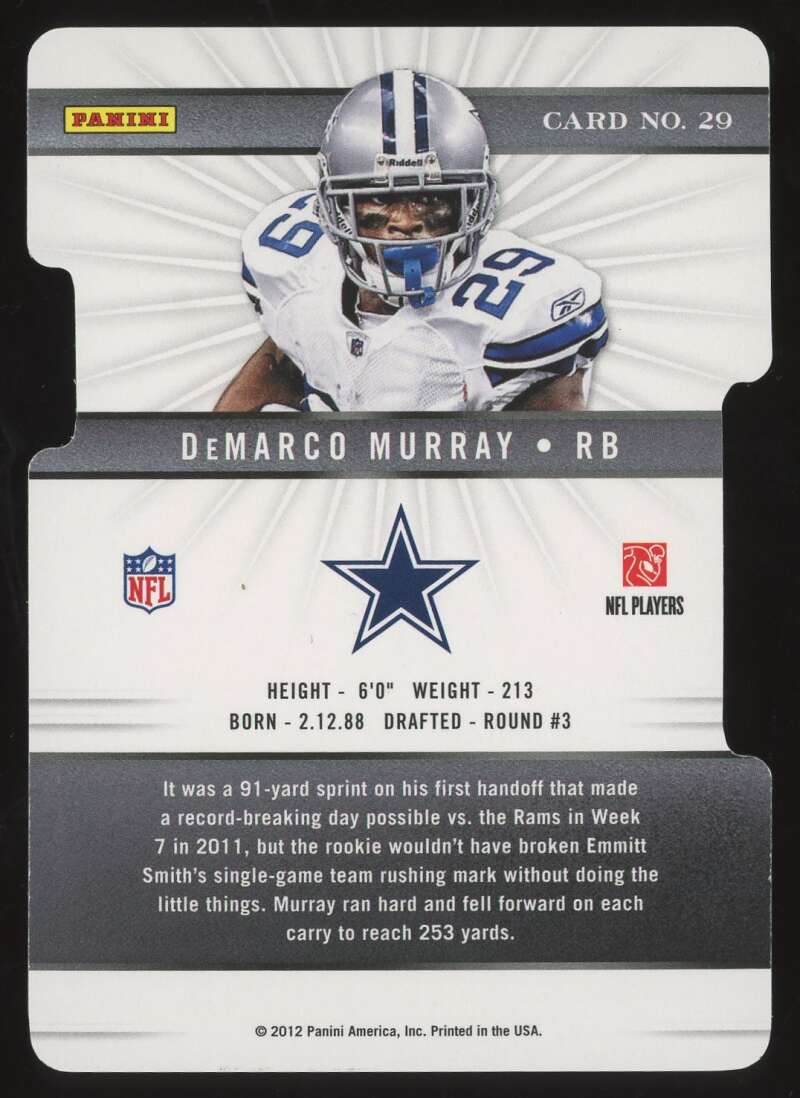 Load image into Gallery viewer, 2012 Donruss Elite Status Die Cut DeMarco Murray #29 Dallas Cowboys /29  Image 2
