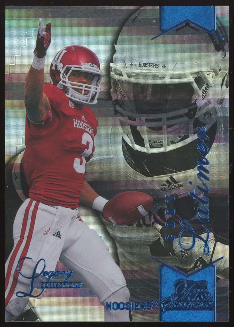 Load image into Gallery viewer, 2014 Flair Showcase Rookies Row 2 Legacy Cody Latimer #17 Hoosiers Rookie RC /150  Image 1
