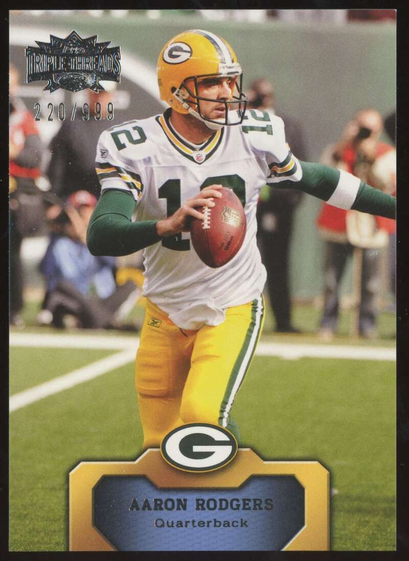 Load image into Gallery viewer, 2011 Topps Triple Threads Aaron Rodgers #50 Green Bay Packers /999  Image 1
