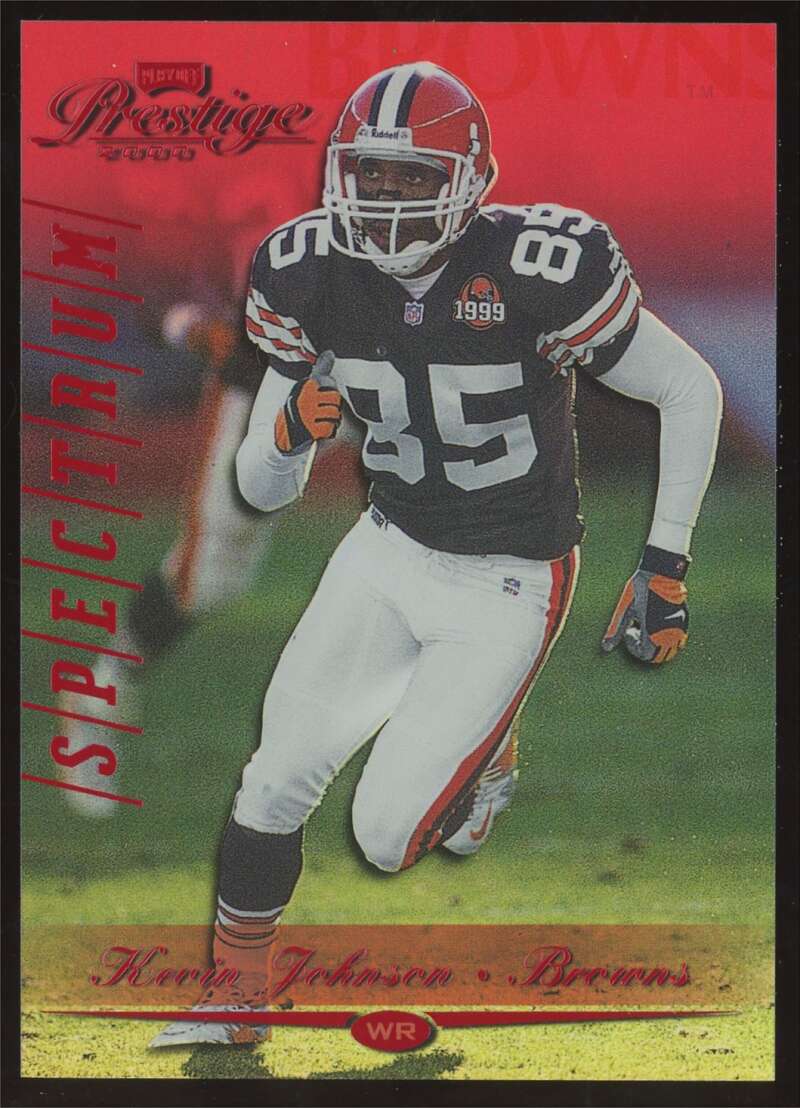 Load image into Gallery viewer, 2000 Playoff Prestige Spectrum Red Kevin Johnson #44 Cleveland Browns /100  Image 1
