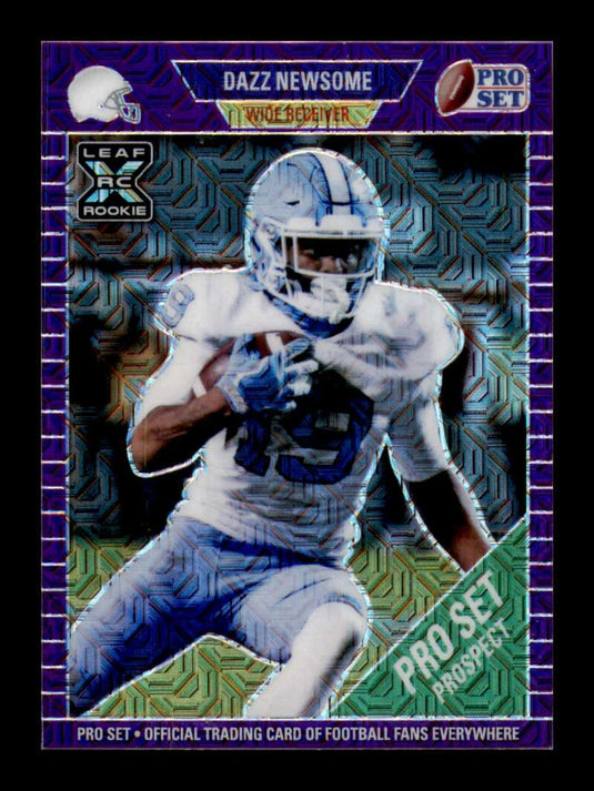 2021 Pro Set Metal 1989 Purple Mojo Dazz Newsome