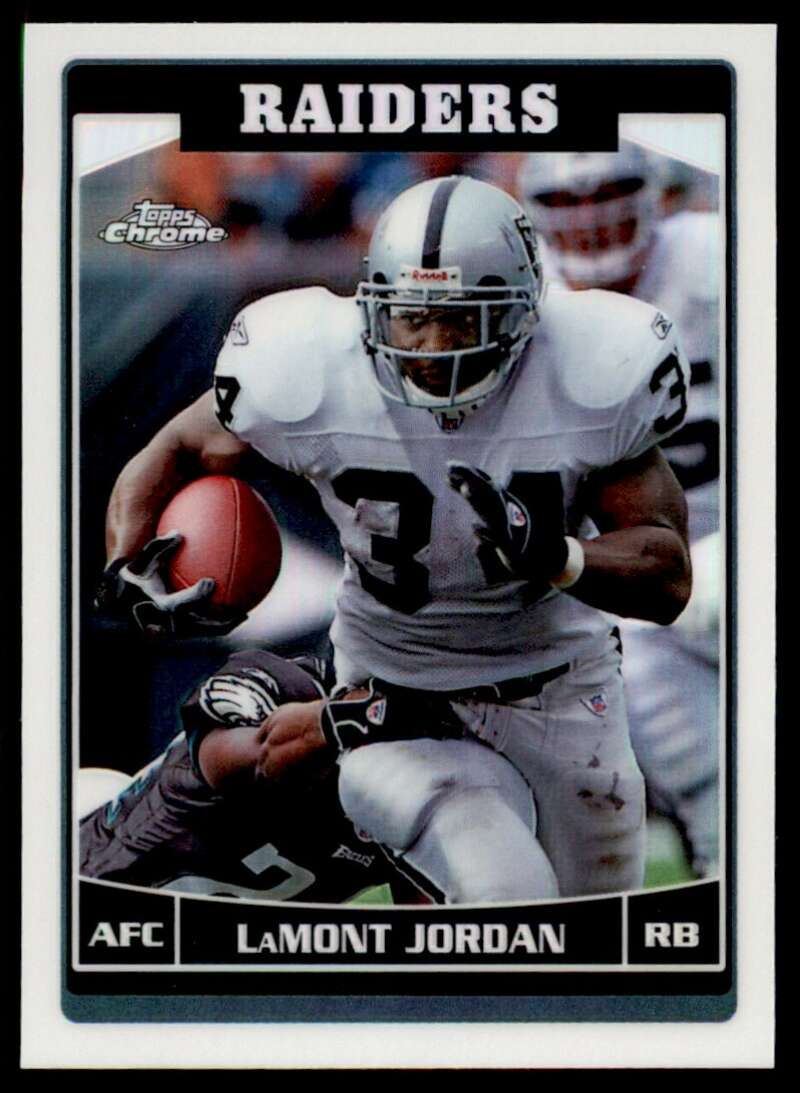 Load image into Gallery viewer, 2006 Topps Chrome Refractor LaMont Jordan #9 Oakland Raiders Image 1
