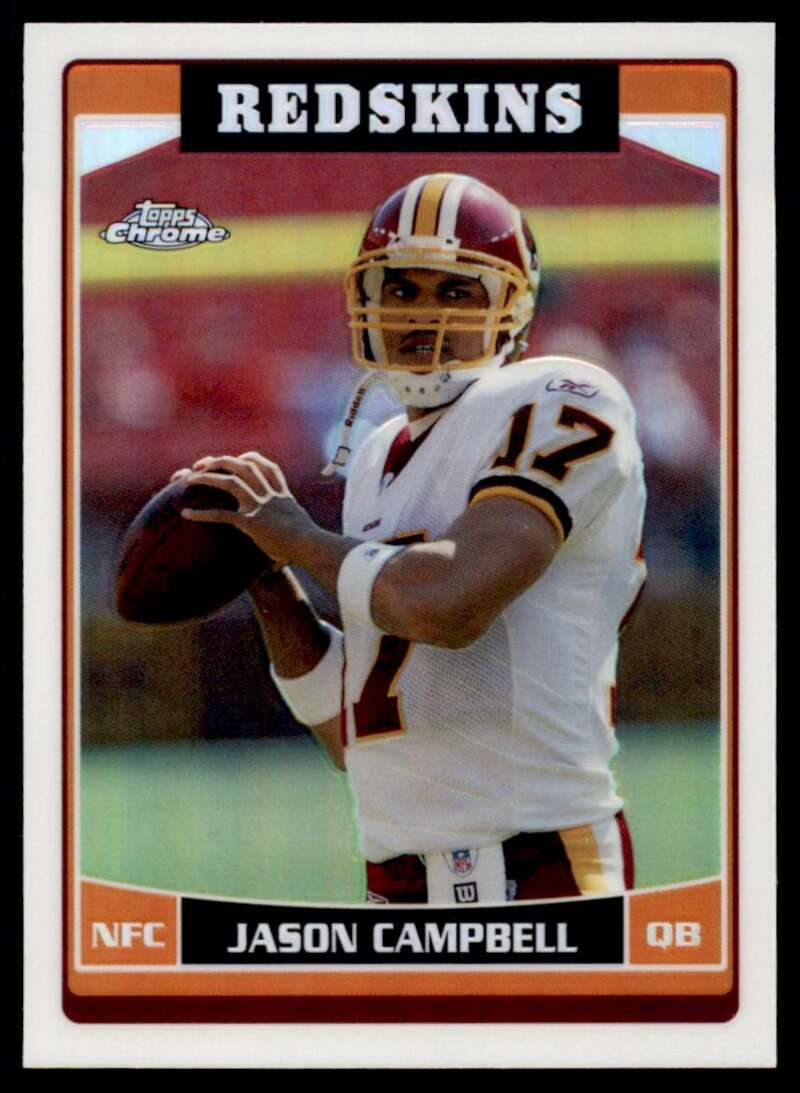 Load image into Gallery viewer, 2006 Topps Chrome Refractor Jason Campbell #13 Washington Redskins Image 1
