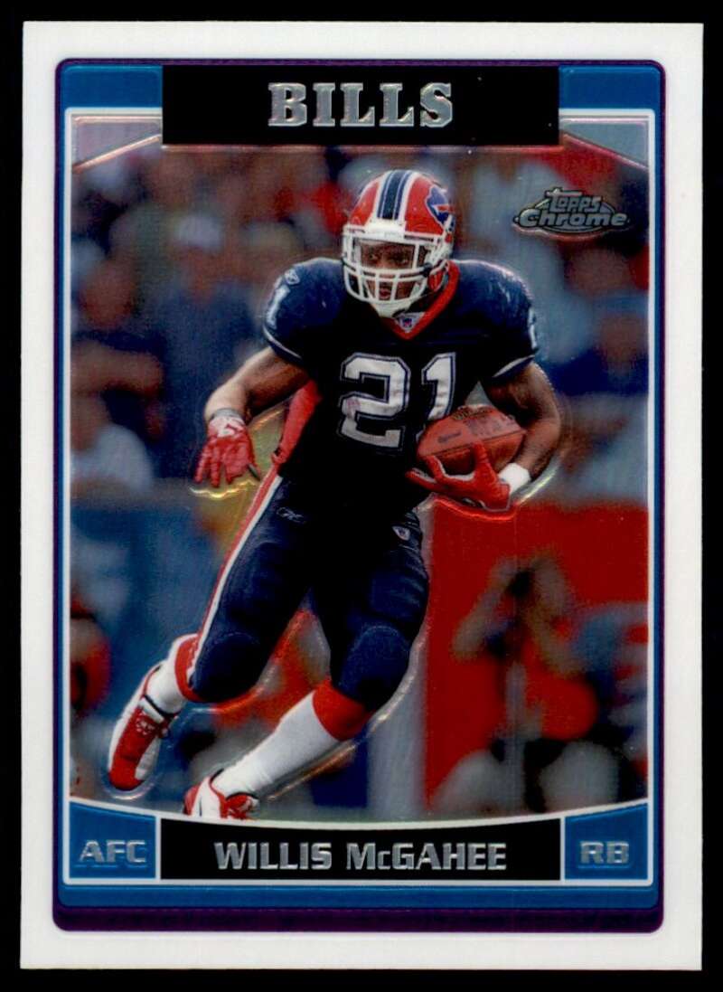 Load image into Gallery viewer, 2006 Topps Chrome Refractor Willis McGahee #23 Buffalo Bills Image 1
