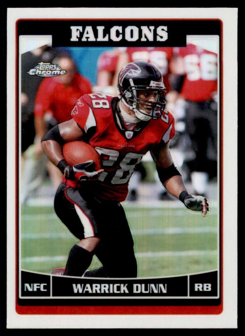 Load image into Gallery viewer, 2006 Topps Chrome Refractor Warrick Dunn #69 Atlanta Falcons Image 1
