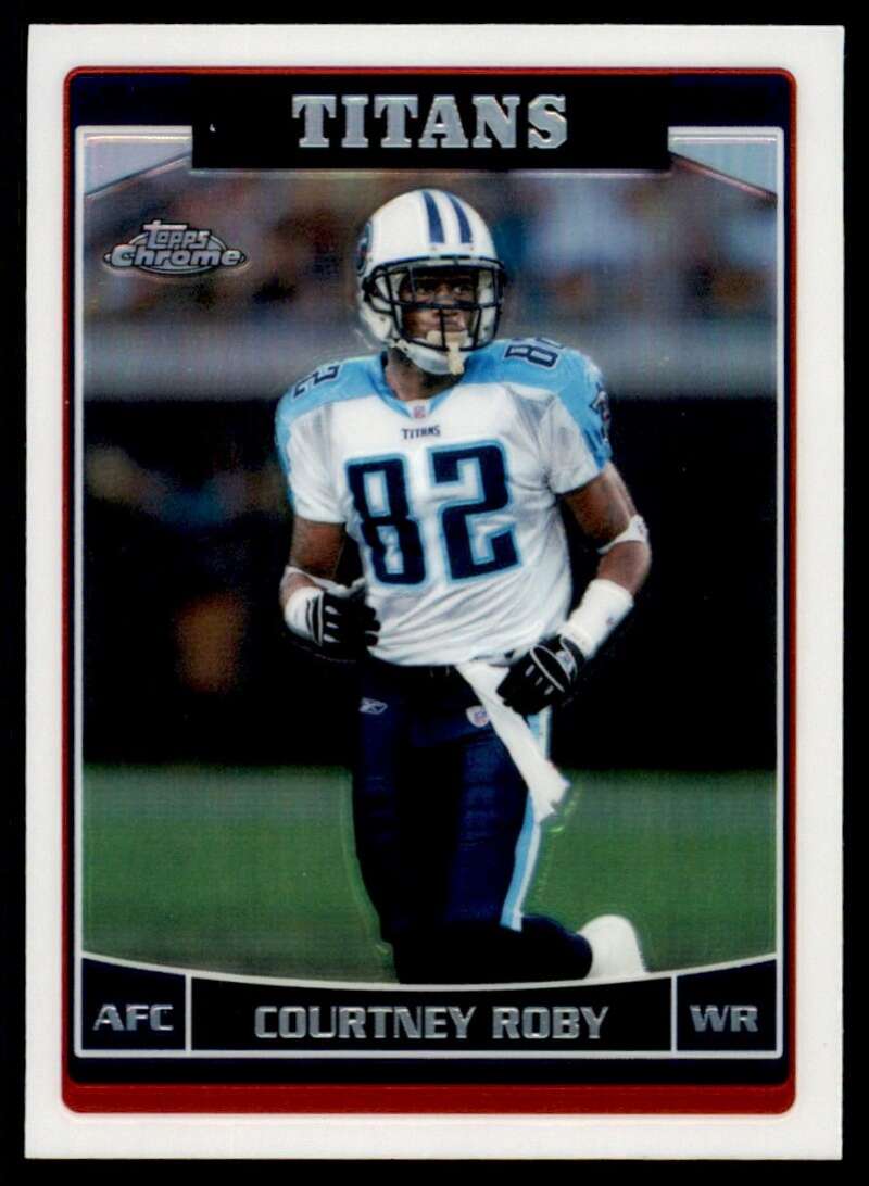 Load image into Gallery viewer, 2006 Topps Chrome Refractor Courtney Roby #81 Tennessee Titans Image 1
