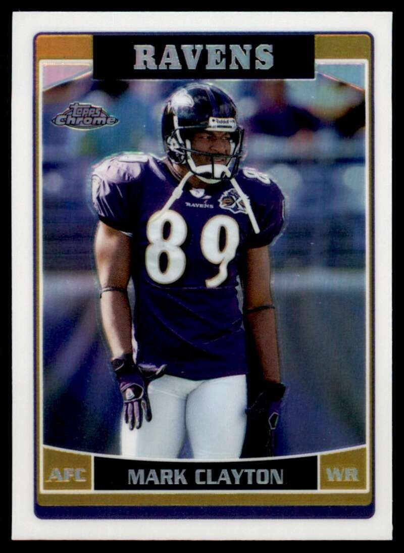 Load image into Gallery viewer, 2006 Topps Chrome Refractor Mark Clayton #108 Baltimore Ravens Image 1
