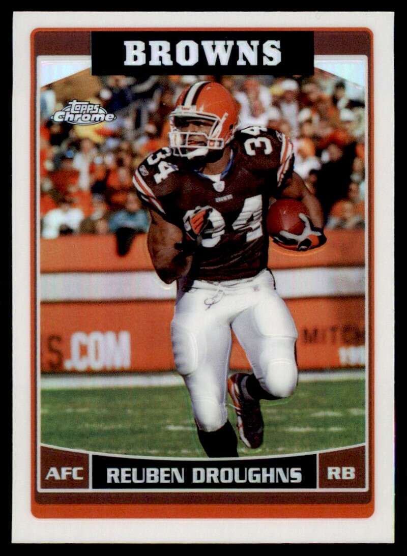 Load image into Gallery viewer, 2006 Topps Chrome Refractor Reuben Droughns #112 Cleveland Browns Image 1
