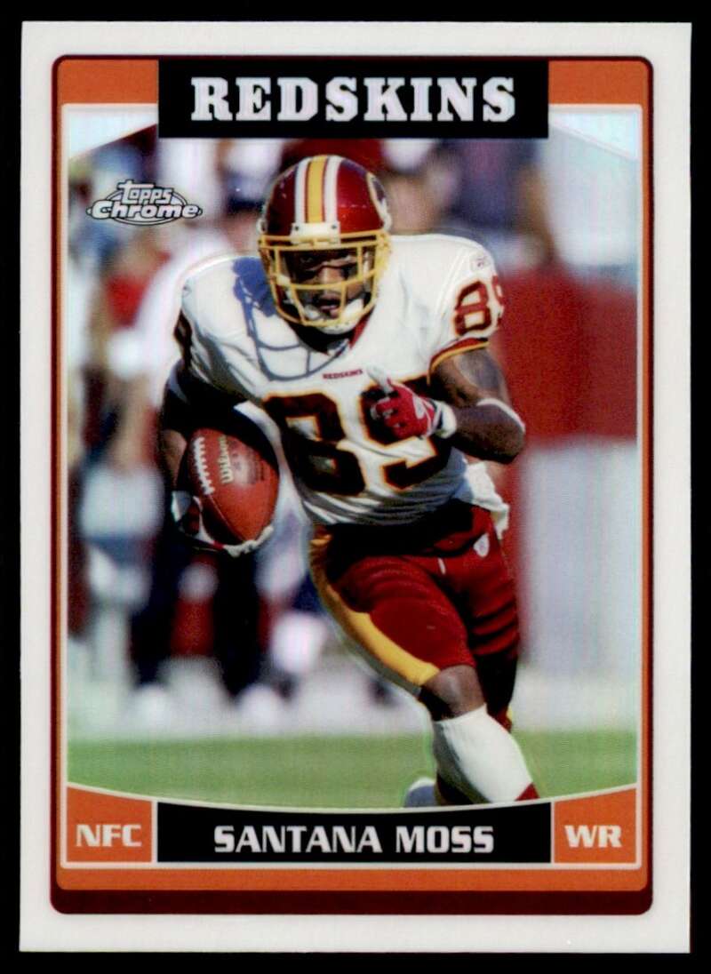 Load image into Gallery viewer, 2006 Topps Chrome Refractor Santana Moss #120 Washington Redskins Image 1
