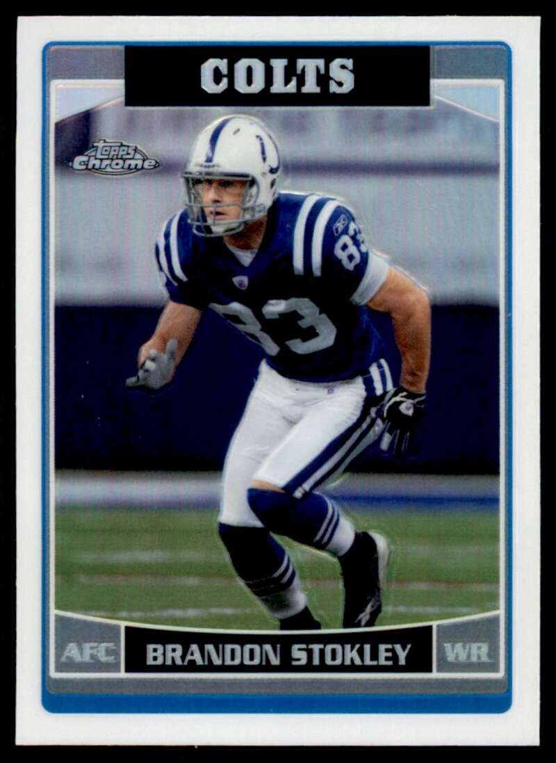 Load image into Gallery viewer, 2006 Topps Chrome Refractor Brandon Stokley #121 Indianapolis Colts Image 1
