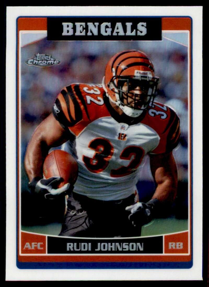 Load image into Gallery viewer, 2006 Topps Chrome Refractor Rudi Johnson #145 Cincinnati Bengals Image 1
