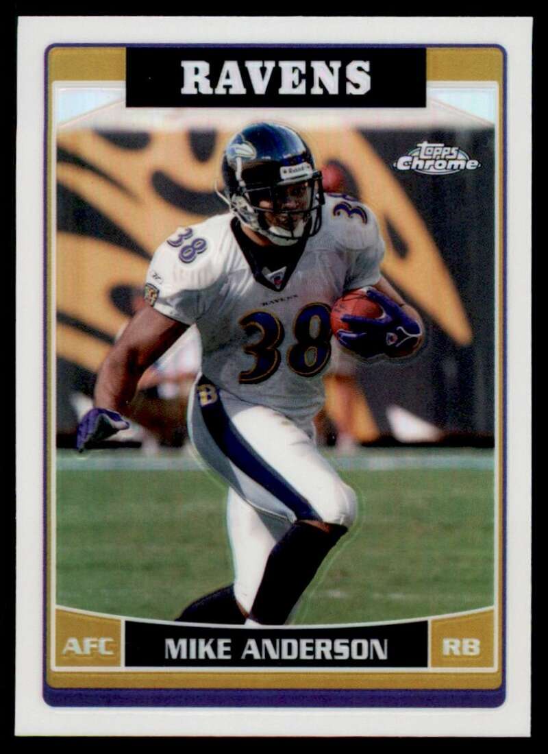 Load image into Gallery viewer, 2006 Topps Chrome Refractor Mike Anderson #157 Baltimore Ravens Image 1
