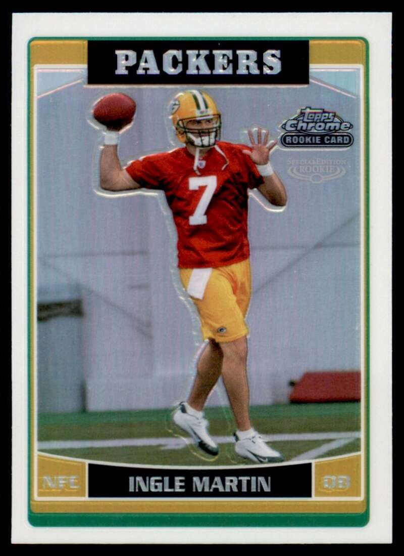 Load image into Gallery viewer, 2006 Topps Chrome Refractor Ingle Martin #184 Green Bay Packers Rookie RC Image 1
