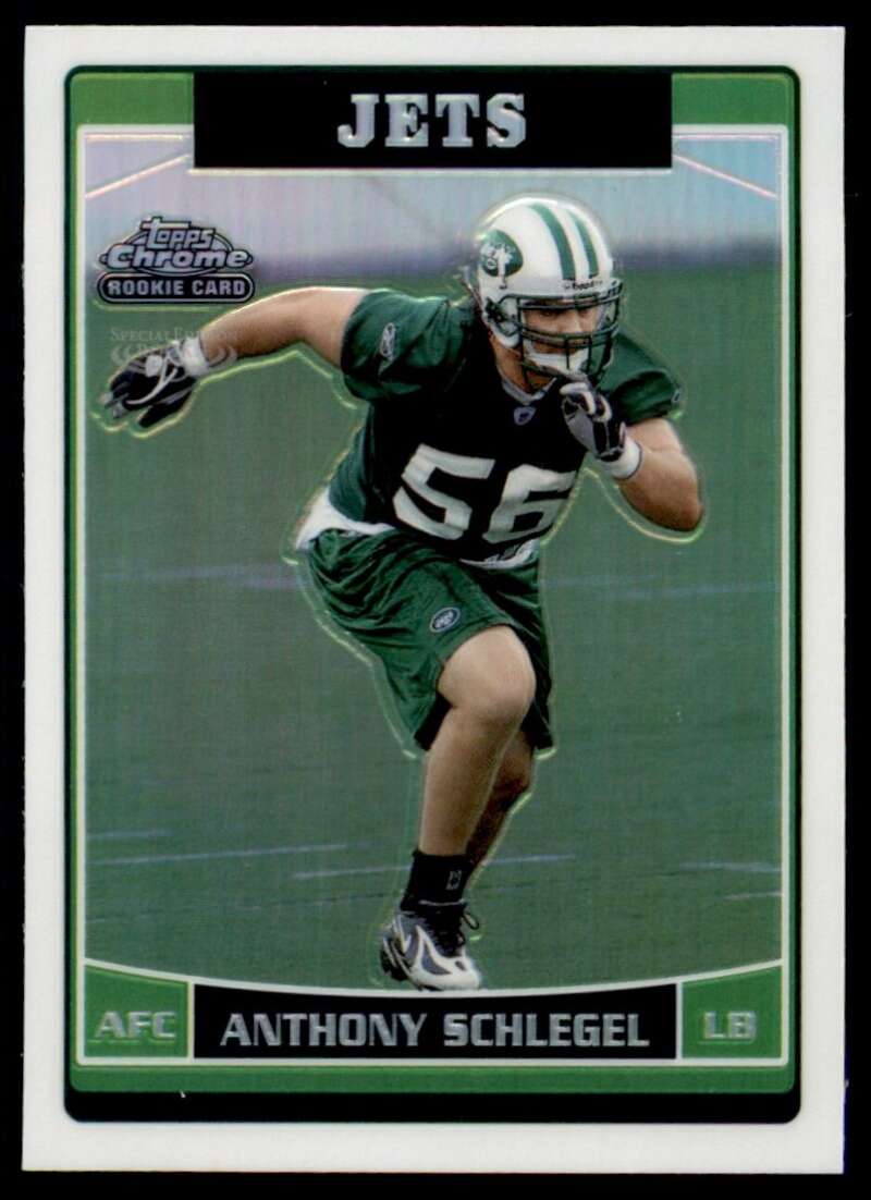 Load image into Gallery viewer, 2006 Topps Chrome Refractor Anthony Schlegel #194 New York Jets Rookie RC Image 1
