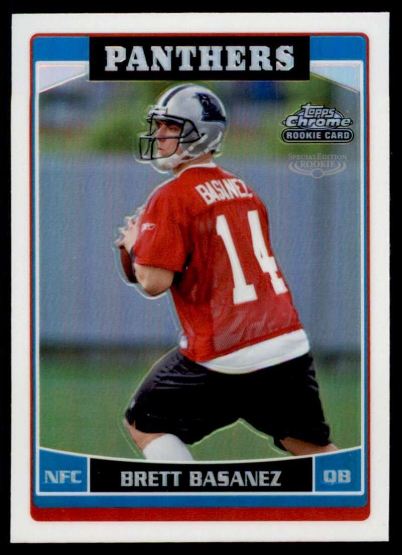 Load image into Gallery viewer, 2006 Topps Chrome Refractor Brett Basanez #196 Carolina Panthers Rookie RC Image 1
