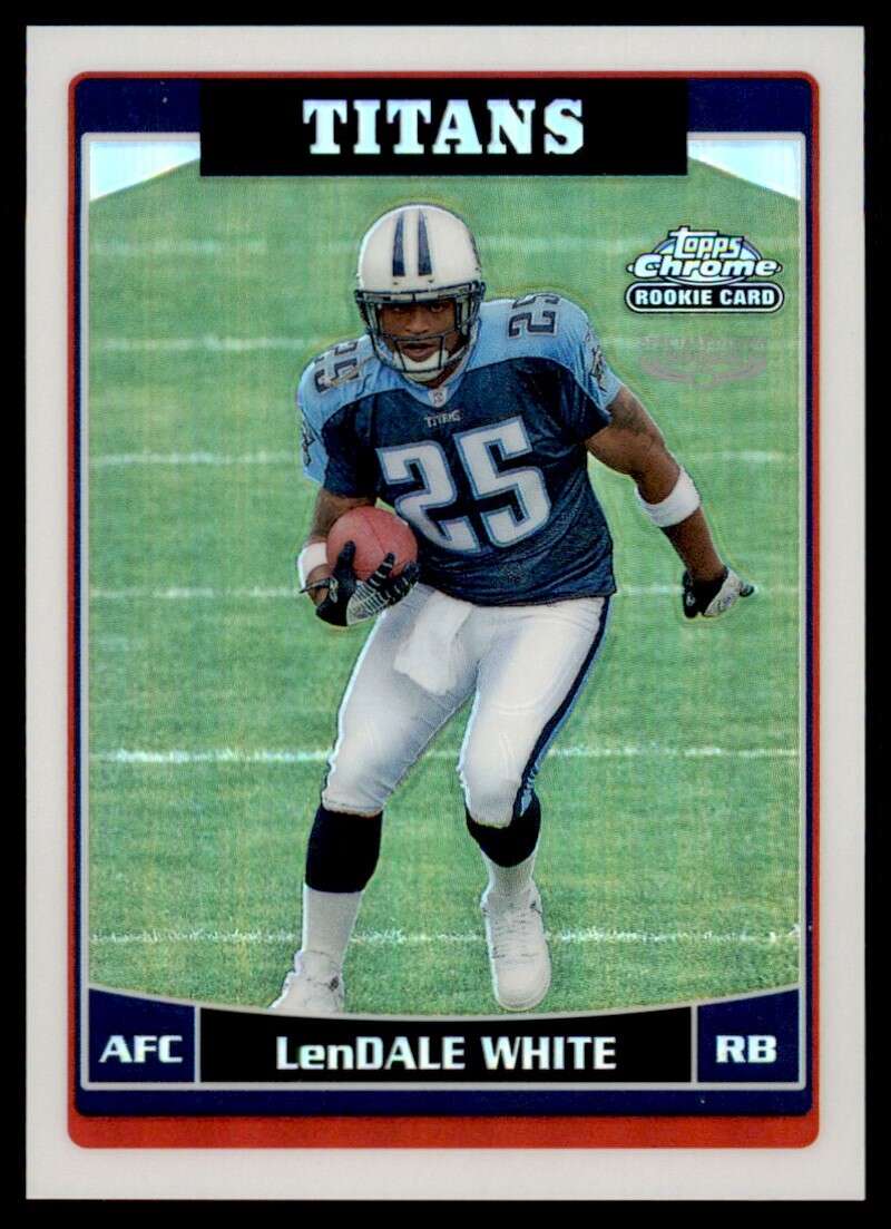 Load image into Gallery viewer, 2006 Topps Chrome Refractor LenDale White #230 Tennessee Titans Rookie RC Image 1
